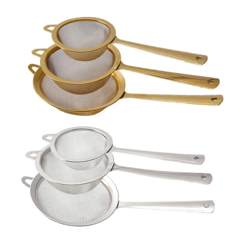 New Stainless Steel Matcha Sifter Easy to Clean Very Fine Mesh Tea Strainer Small Rust-Proof Cocktail Sieve for Kitchen