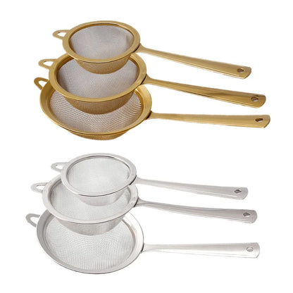 New Stainless Steel Matcha Sifter Easy to Clean Very Fine Mesh Tea Strainer Small Rust-Proof Cocktail Sieve for Kitchen