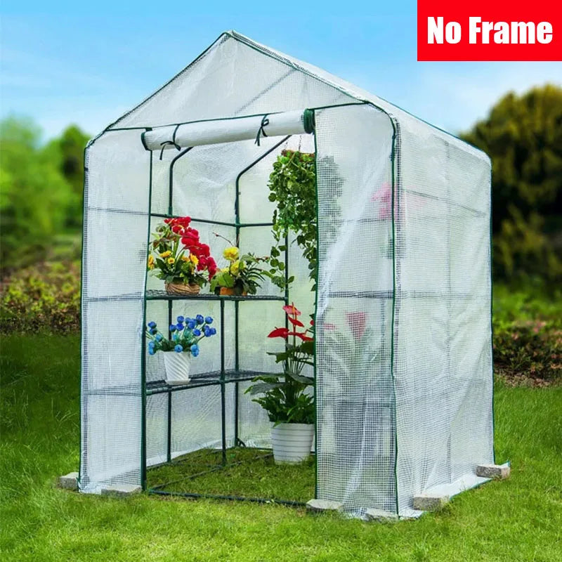 2024 New Large Walk In Greenhouse Cover House Garden Waterproof  Outdoor Indoor Wintering Plant Protection Grow Tent (No Frame)