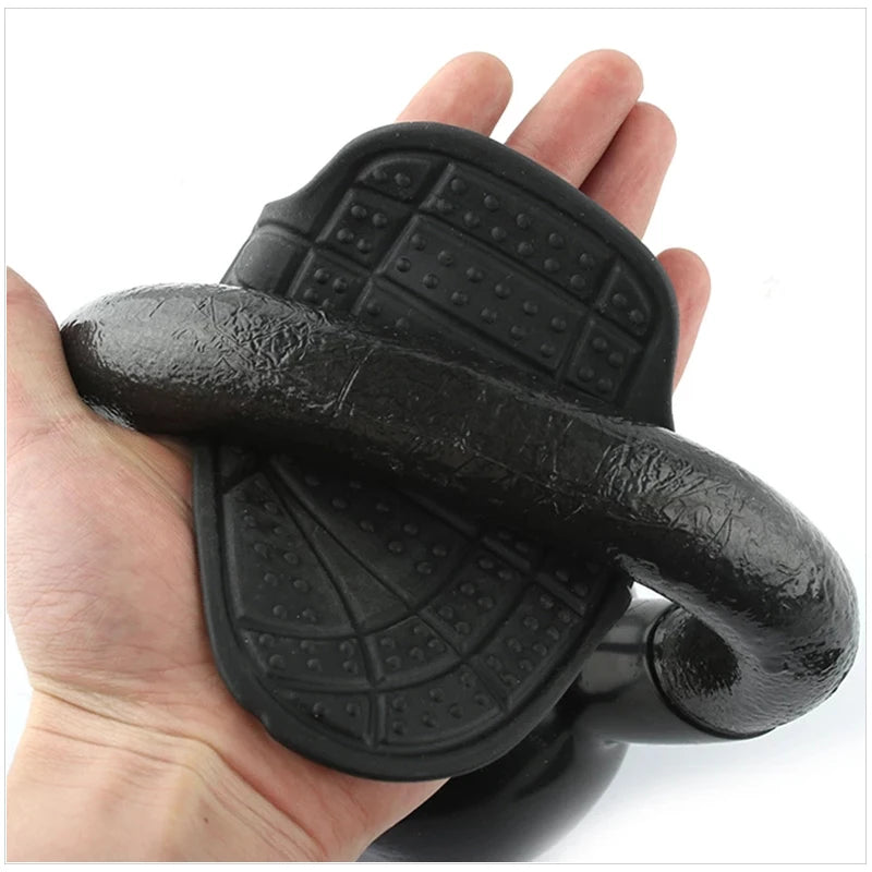 1 Pair Weightlifting Gloves Bench Press Umbbell Grip Kettlebell Rubber Mitten Gloves Gym Fitness Protecting Palm Hand Grip