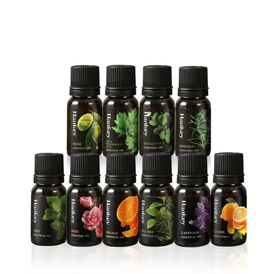 10ML Lavender Rose Lemon Olive Eucalyptus Orange Rosemaxy Wormwood Ginger Green tea Oil