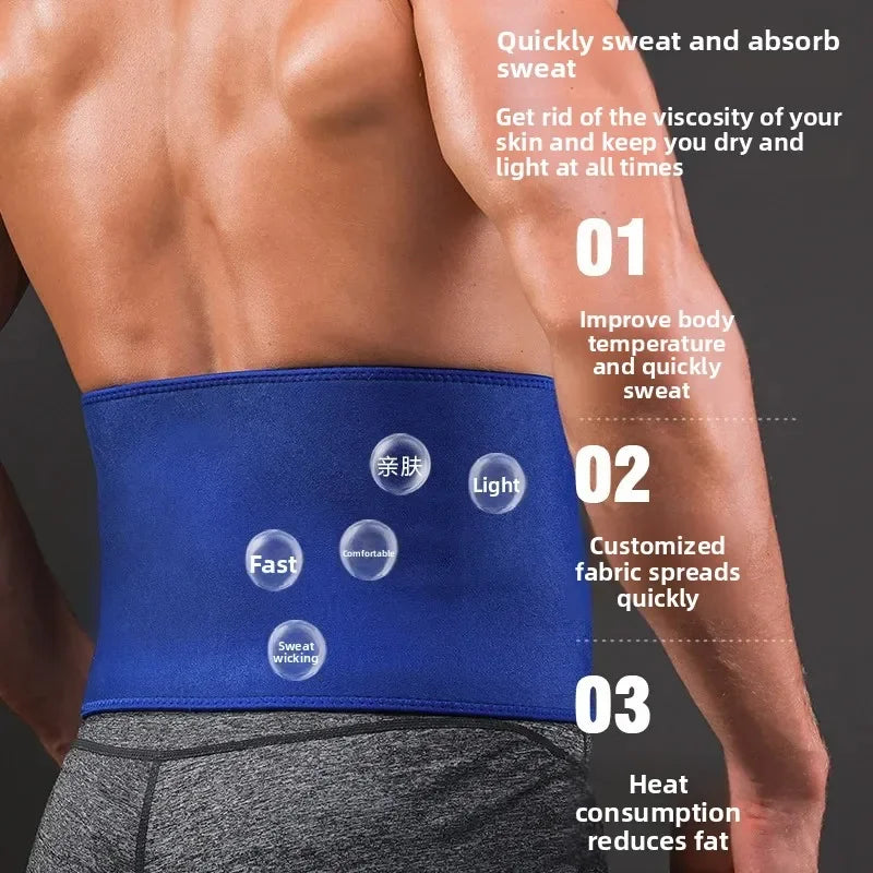 Neoprene Waist Trimmer Belt for Men And Women Fitness Support Sweat Belt Slimming Weight Loss Waist Trainer