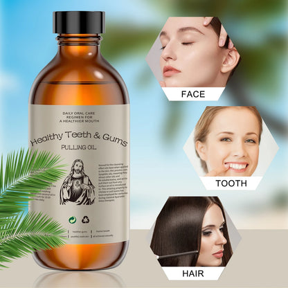 Coconut Pulling Oil Mouthwash Fresh Oral Breath Natural Essential Oils Odor Removal Whiten Tool Mouth Care Prevent Tooth Decay