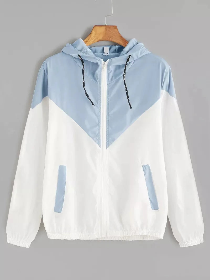 Thin Skin Hooded Zip Running Sport Jacket