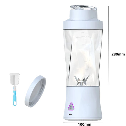 700ml Juicer Blender Cup 6000mAh Outdoor Mini Portable Fruit Blender 304 Stainless Steel Blade High Speed Smoothie Maker juicers
