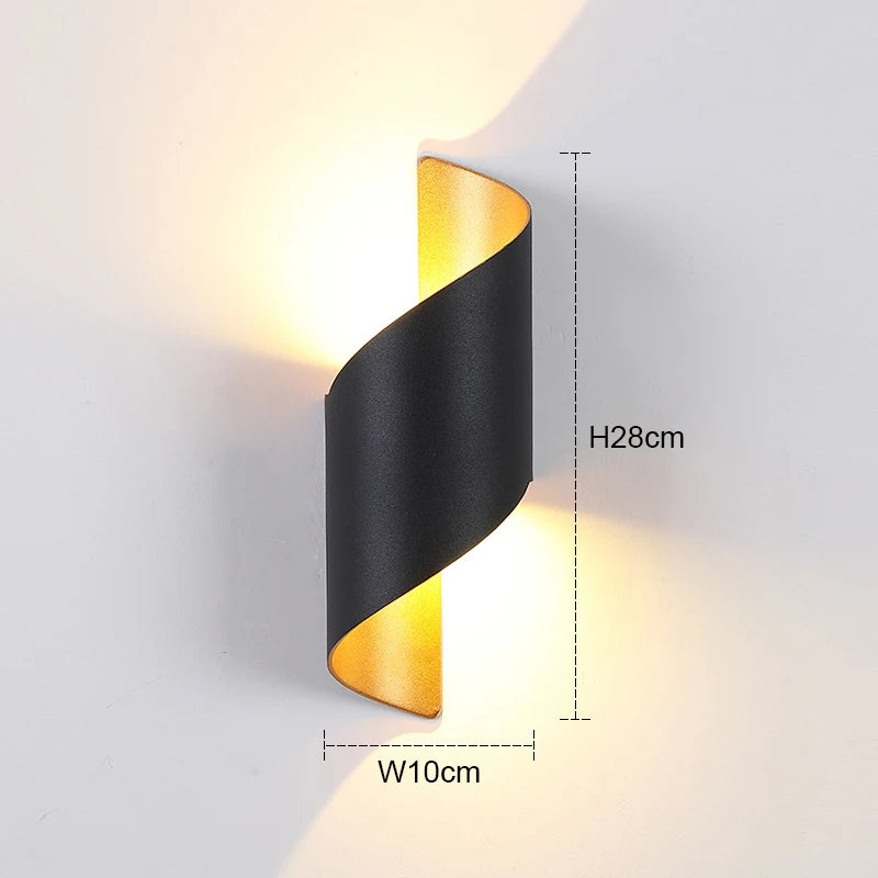 Outdoor wall lights, waterproof hallway, outdoor wall lights, living room, Nordic terrace, balcony, corridor, courtyard lights