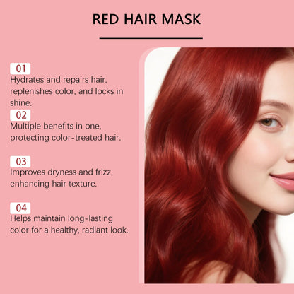 Collagen Hair Mask for Red Blue Brown Hair Color Supplement Deeply Nourish Anti Frizz Drying Rough Damaged Hair Treatment Mask