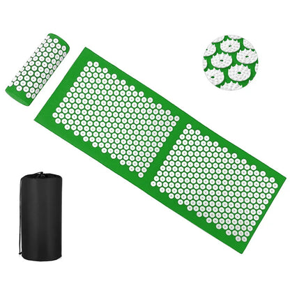 Yoga Acupuncture Pad Acupoint Massage Fitness Pilates Finger Pressure Sponge Foot Massage Pads Stress Relief for Neck Back Pain