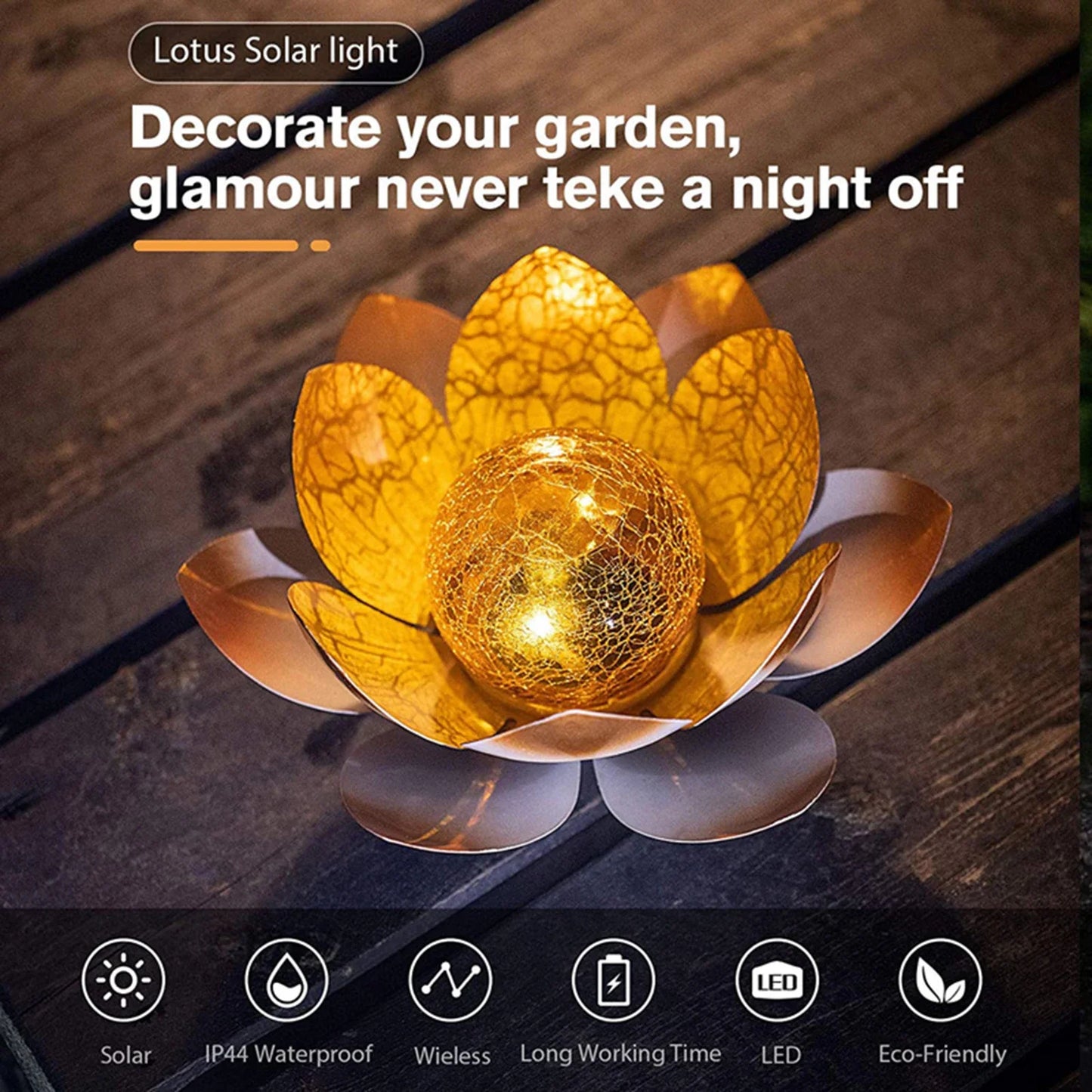Solar Garden Lights Outdoor Waterproof LED Lotus Sunlight Yard Patio Lawn Path Driveway Decor Landscape Lights Garden Decoration