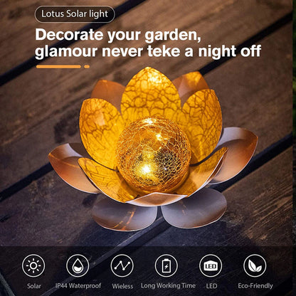 Solar Garden Lights Outdoor Waterproof LED Lotus Sunlight Yard Patio Lawn Path Driveway Decor Landscape Lights Garden Decoration