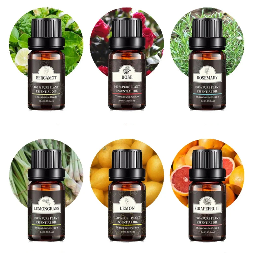 High Quality 100% Pure 10ml Lavender Oil Aromatherapy Essential Oils For Diffuser Relaxation Calming Lavender Rose Lemon Oil