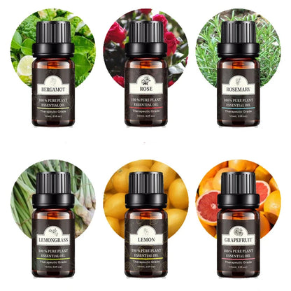 High Quality 100% Pure 10ml Lavender Oil Aromatherapy Essential Oils For Diffuser Relaxation Calming Lavender Rose Lemon Oil