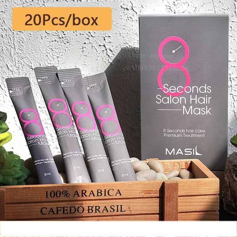 Korean 8 Seconds Salon Hair Mask Hair Restoration Premium Treatments Keratin Repairing Supple Hydration Hair Care Mask