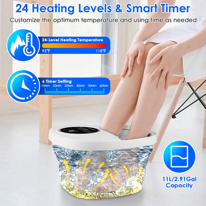 Electric Collapsible Foot Soaker Tub with Remote Control