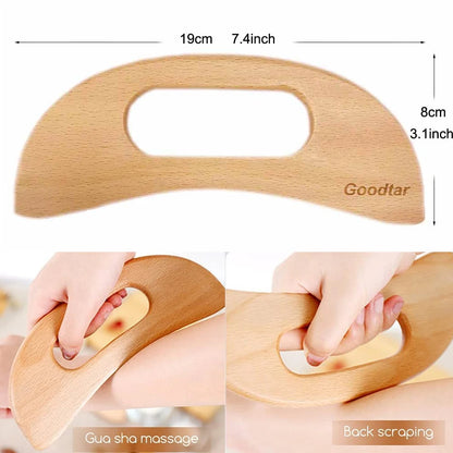 1Pcs Wood Therapy Massage Tools,Wooden Therapy Tools for Body Muscle Pain Relief,Body Sculpting Tools,Fascia Massage
