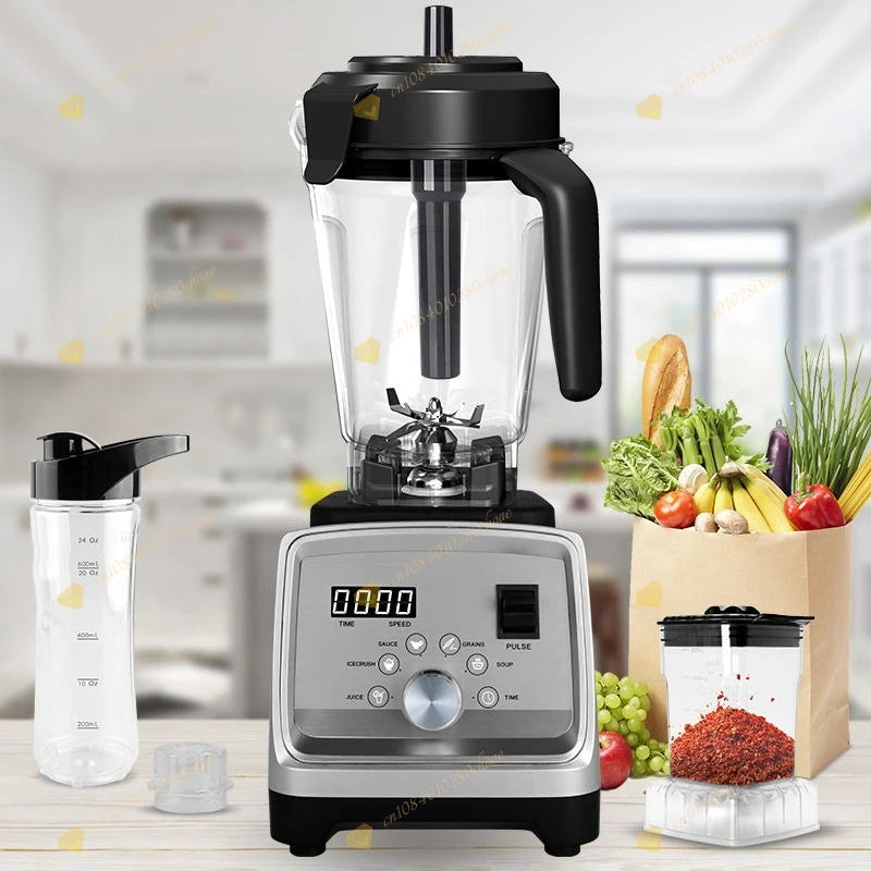 4200ML 3-in-1 Multifunctional Food Processor, High Power Grinder Blender, Commercial Smoothie Blender, Kitchen Appliances