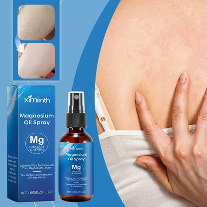1/3/5pcs Essential Oil Magnesium Spray Relieve Muscle Body Pain Smoothes And Softens Skin For Restlessness & Better Sleep