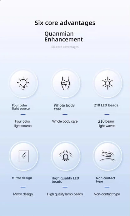 NEW Red Light Therapy Led Facial Infrared Panel 4 Wavelengths 415nm 590nm 630nm 850nm Light LED Beauty Devices for Face and Body