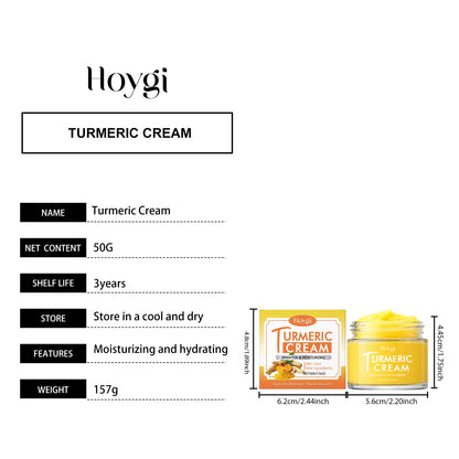 Turmeric Brightening Skincare Set Turmeric Cream & Facial Cleanser Reduces Dullness Moisturizing Soothing Anti-Wrinkle Skin Care
