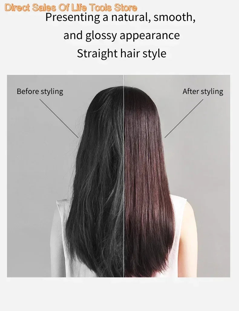 2 IN 1 Professional  Straightener & Hair Dryer Heat-Up  Flat Iron,  dry hair without damage to hairpin