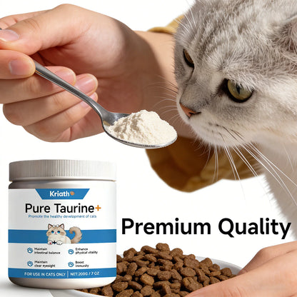Cat Taurine Powder Support Heart Health Promote Healthy Growth Maintain Visual Function Smooth Hair Kitten Care Nutrition Powder
