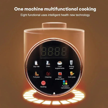 1500ML Electric Soy Milk Machine Wall Breaking  Automatic Intelligent Food Blender Fruit Juicer Blender Rice Paste Maker