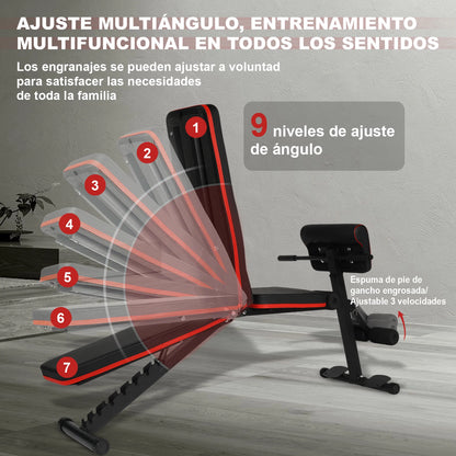 Foldable Weight Bench Incline Weight Bench Multifunctional Bodybuilding for Full Body Workout Fitness Machine Home Gym for Men