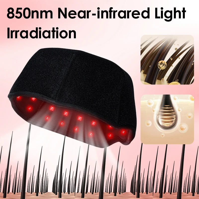 KEMOKO Red Light Hair Growth Cap 300 LED Health Light Anti Hair Loss Scalp Relax Heating promotes scalp metabolism