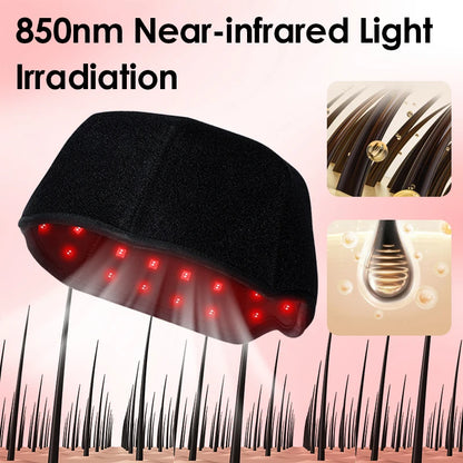 KEMOKO Red Light Hair Growth Cap 300 LED Health Light Anti Hair Loss Scalp Relax Heating promotes scalp metabolism