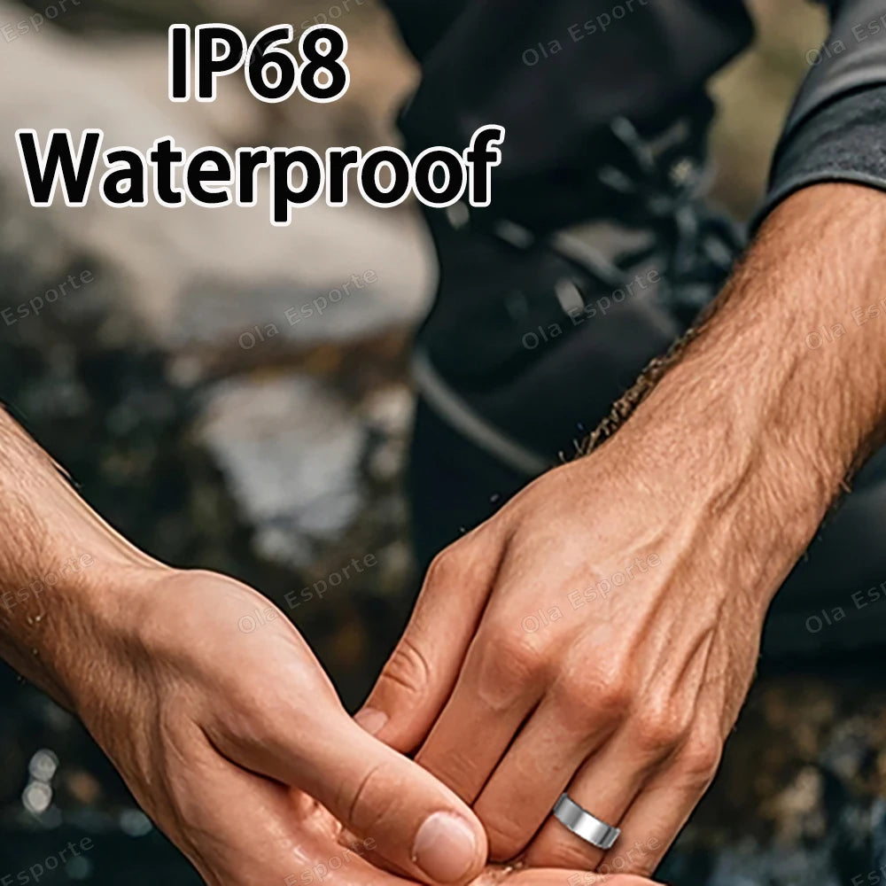 New Smart Ring 2026 Heart Rate Blood Pressure Sleep Health Monitoring Motion Tracking IP68 5ATM Waterproof Men Women Smartring