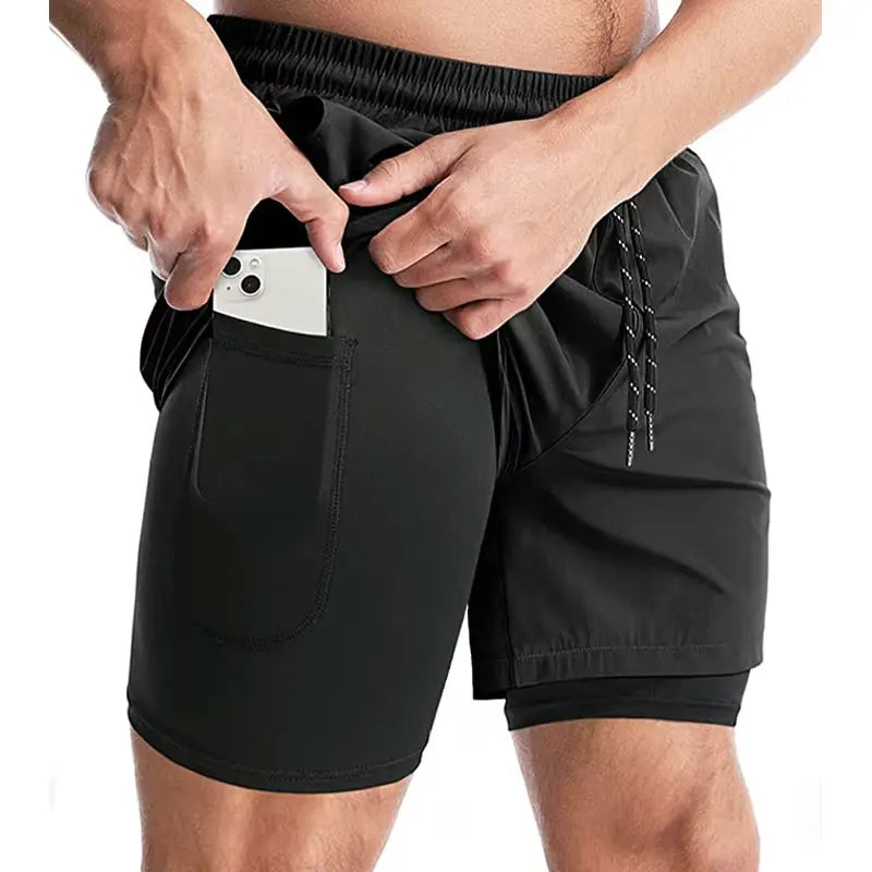 Men's 2 in 1 Running Shorts