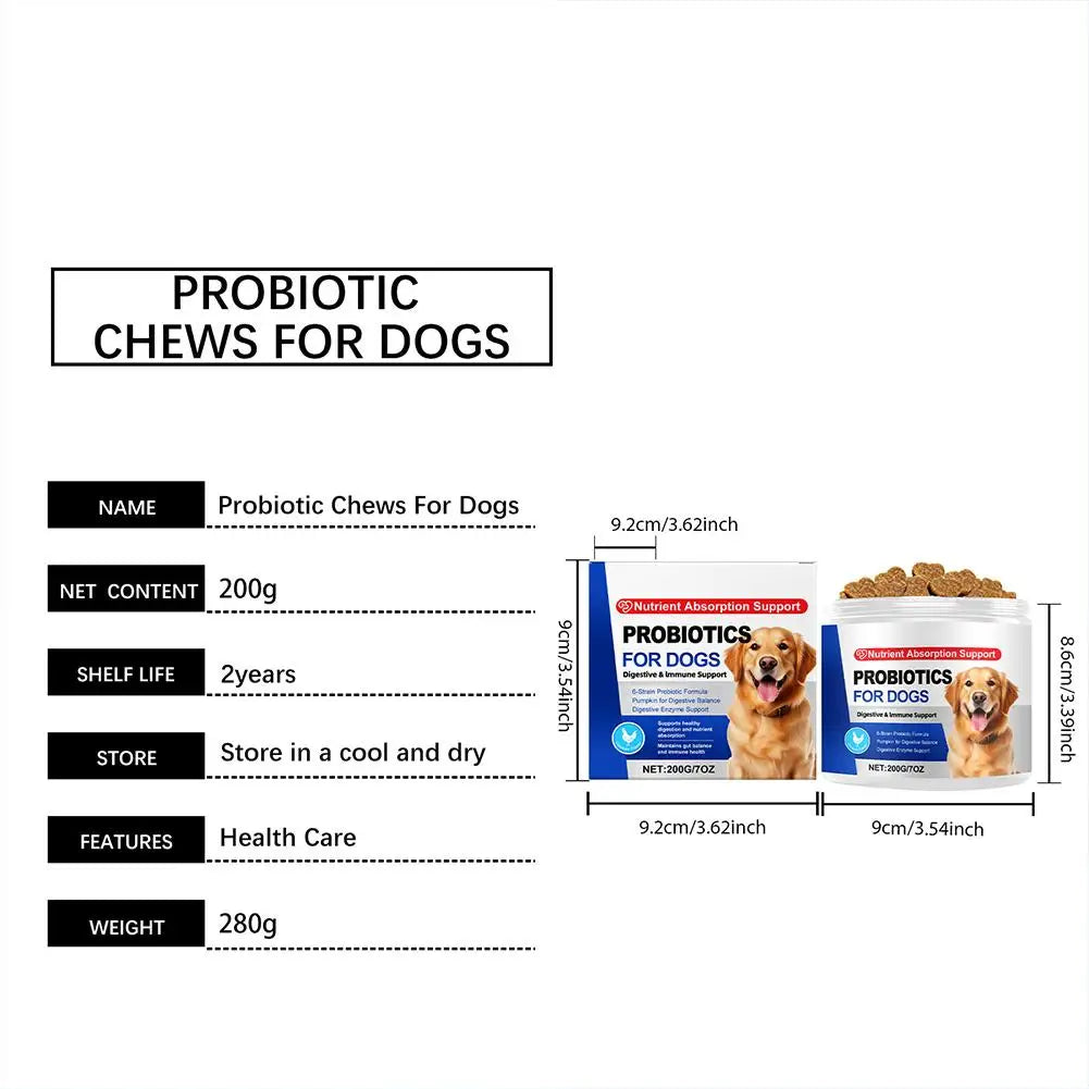 Dog Specific Probiotic Soft Granules - Intestinal Balance Digestion Support Pet Nutritional Supplement For All Ages