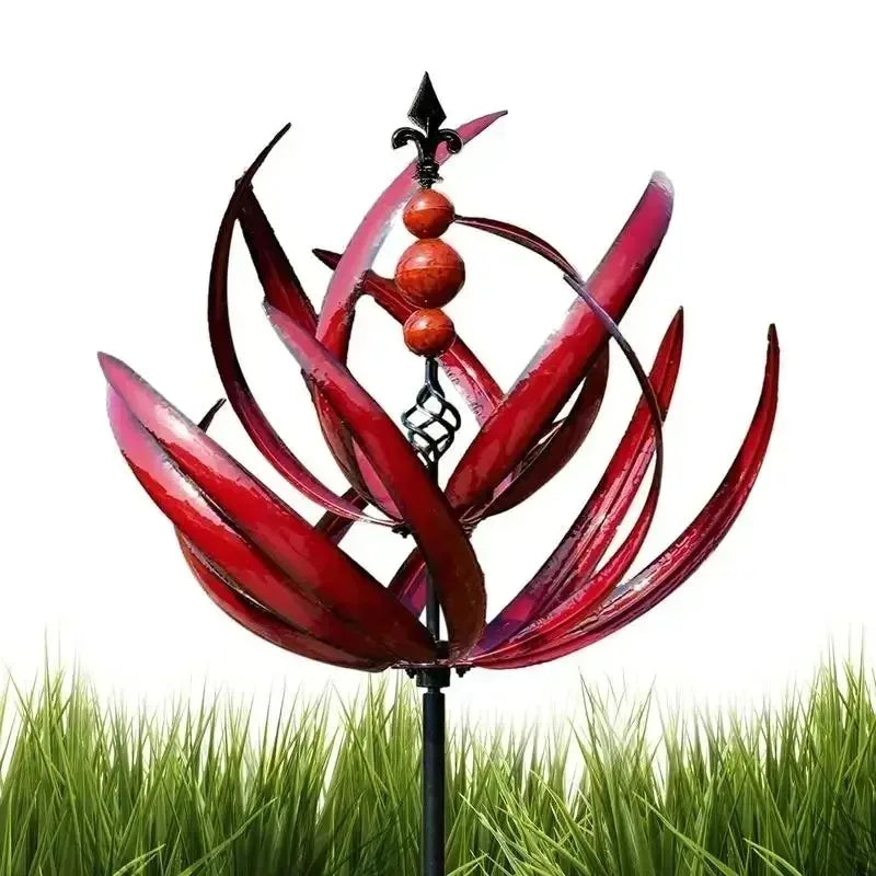 Wind Spinner For Yard Garden Outdoor Large Metal Kinetic Wind Sculptures Yard Lawn Art Outdoor Decor With Stake