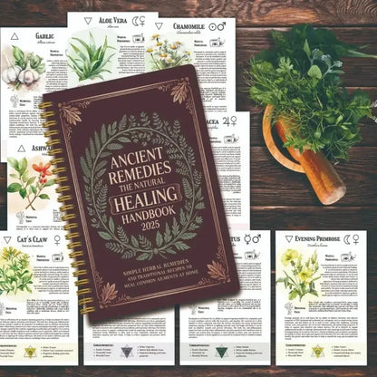 Natural Healing Handbook Spiral Bound Guidebook For Herbal Remedies And Holistic Health Support With Step By Step Protocols