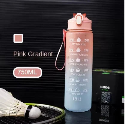 1 Liter Water Bottle Motivational Sport Water Bottle Leakproof Drinking Bottles Outdoor Travel Gym Fitness Jugs For Kitchen