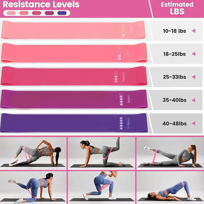 Pilates Ring Set 13 Pcs - Home Gym Equipment for Strength Training, Toning & Stretching incl. Yoga Accessories - All Levels