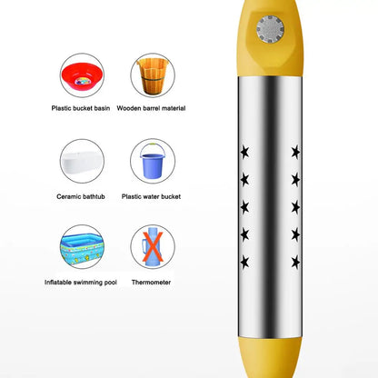 Portable Pool Heater Water Heating Boiler Swimming Solar Bath Tub Immersion Hot Fast Automatic Power Off Intelligent