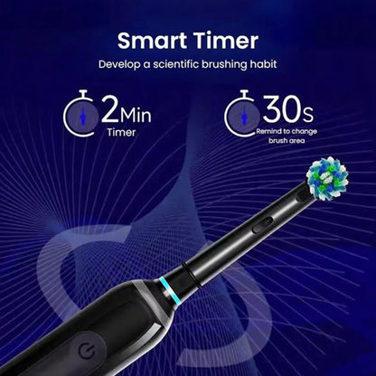 Oral B Ultra Electric Toothbrush 3D Rotation Rechargeable Teeth Brush Pressure Sensor 4 Brushing Modes 2 Min Timer