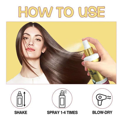 GOIPLE Coconut Thermal Protector Spray Hair Protectant Paraben Dye Free Protects Heat Damage Suitable for Daily Care