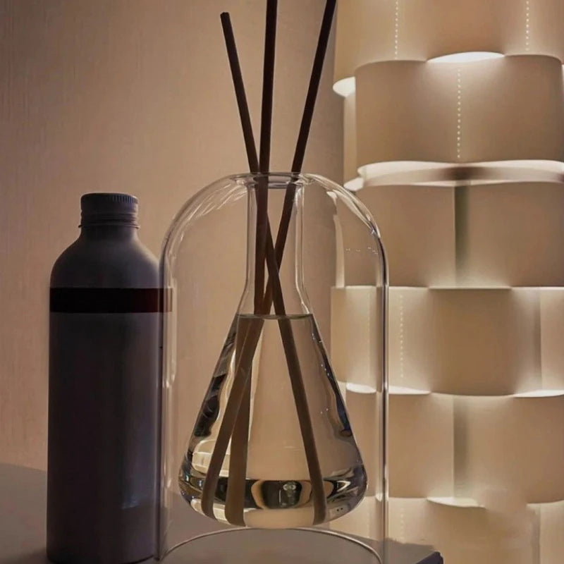 Z. Aromatherapy Diffuser Bottle Glass Essential Oil With Diffusers Sticks Storage Containers Transaprent Modern Home Decorations