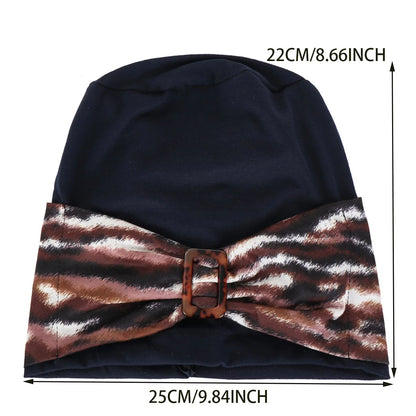 Women Turban Muslim Headscarf Twist Knot India Hat Chemo Cap Bandanas Hair Accessories  Hijab Beanie Bonnet Head Wrap