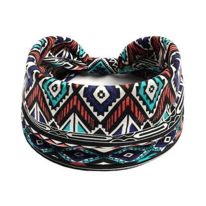 Boho Headbands Wide Knot Hair Scarf Floral Print Hairband Stretch Turban Headwrap Cotton Head Band Fashion Accessories for Women
