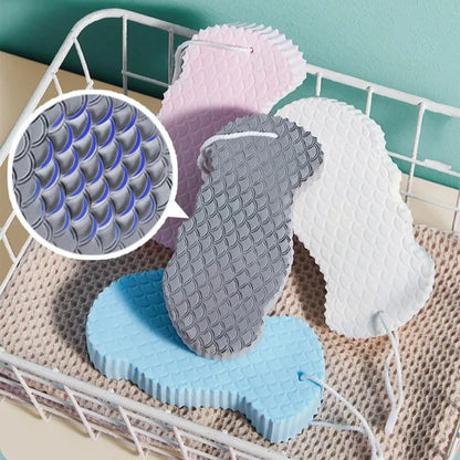3D Soft Sponge Body Scrubber Bath Exfoliating Scrub Sponge Shower Brush Body Skin Cleaner Dead Skin Remover Exfoliating