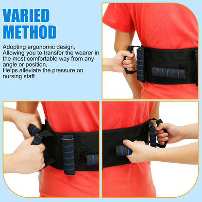 Transfer Gait Belt for Elderly Independent Walking Assist Support Belt Quick Release Buckle Care Gait Belt for Disabled Patients