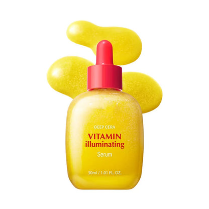 Korean Skin Care Vitamin Illuminating & Bakuchiol Face Serum Vitamin C Niacinamide Anti-Aging Serum Brightening Firm Skin 30ml