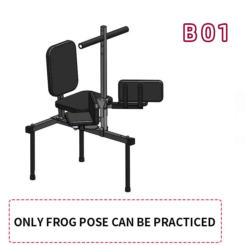 Soft Open Leg Stretching Machine, New Type Frog Splits Flexibility Trainer, 2 in 1 Leg Stretching Steel Frame