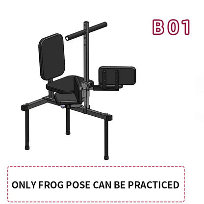 Soft Open Leg Stretching Machine, New Type Frog Splits Flexibility Trainer, 2 in 1 Leg Stretching Steel Frame