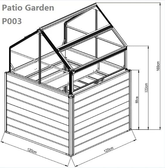 Balcony Ideal For Small Backyards Or Homes Pots Garden Flower Vegetable Seed Planter