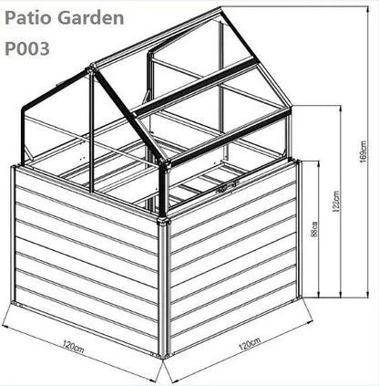 Balcony Ideal For Small Backyards Or Homes Pots Garden Flower Vegetable Seed Planter