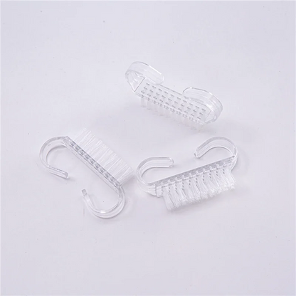 AA20-20Pcs Nail Cleaning Brushes Multicolor Hand Fingernail Brush Cleaner Scrubbing Kit Pedicure For Toes And Nails Manicure